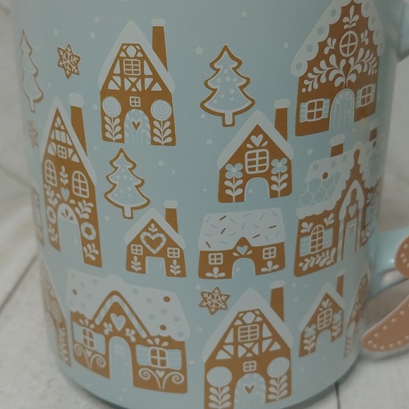 NWT Gingerbread House Blue Christmas Holiday Mug - Picture 2 of 4